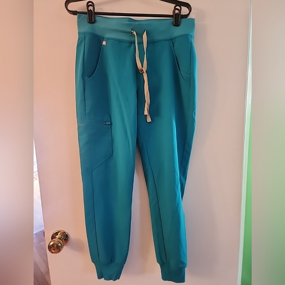 Figs Technical Collection Zamora Alphs Blue Scrub Pants - Picture 1 of 7